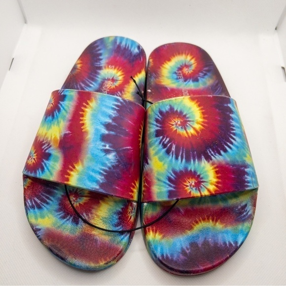 Steve Madden Womens Sofi Tie Dye Molded Slide Sandal Size 6 - Picture 2 of 7